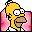 Pink Homer folder icon